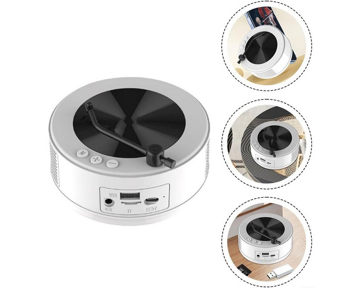 DOPWii 2-in-1 Retro Bluetooth Lautsprecher, 1500 mAh, wiederaufladbar, Bluetooth-Lautsprecher (für Auto/Zuhause, FM-Radio, unterstützt AUX/USB, Kopfhörer) von DOPWii