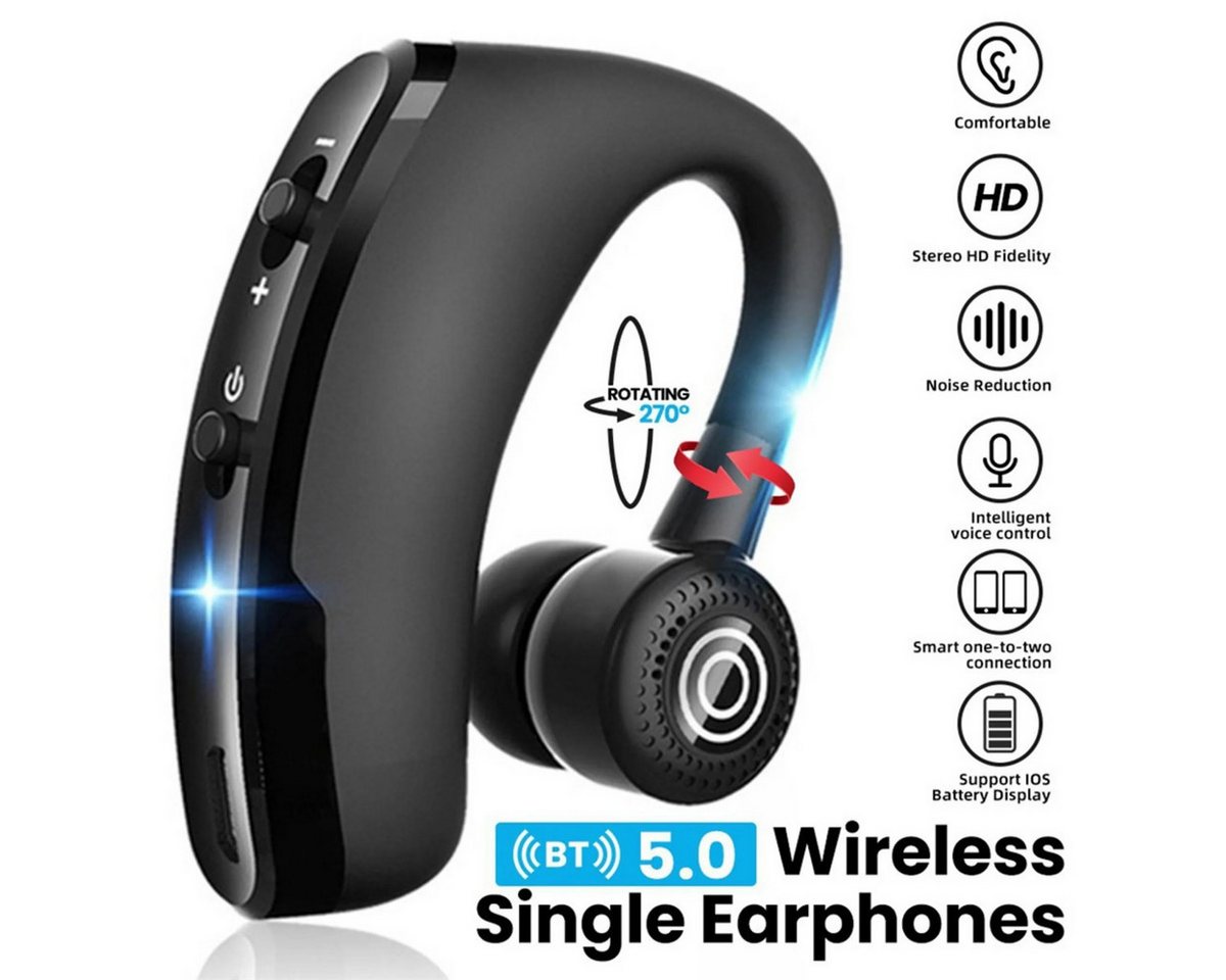 DOPWii Bluetooth-Kopfhörer Freisprech-Wireless-Headset Geräuschunterdrückung Kopfhörer von DOPWii