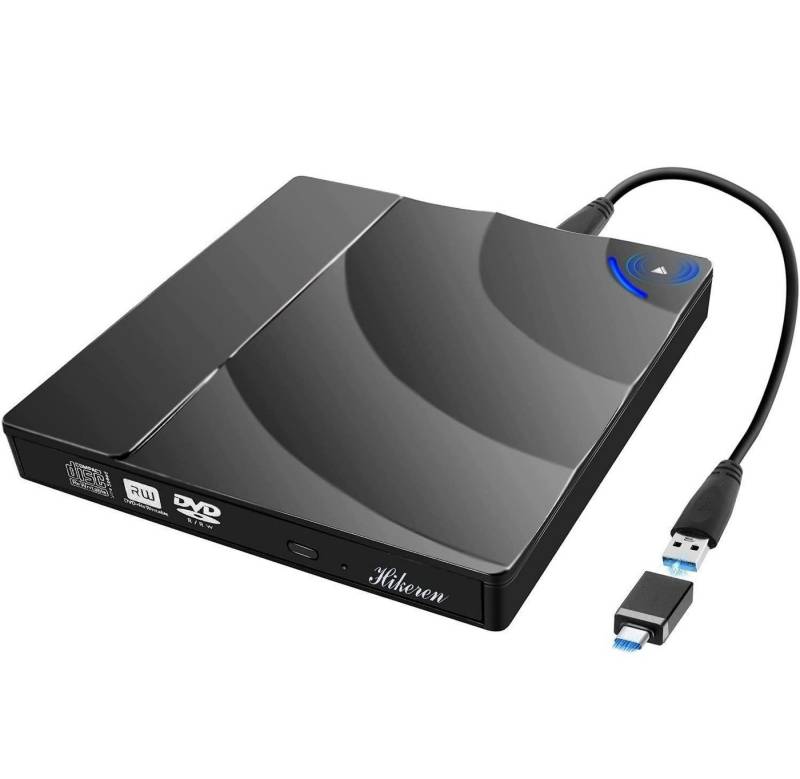 DOPWii External DVD Drive,Type-C Slim CD DVD RW Burner Drive DVD-Brenner von DOPWii