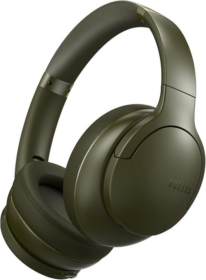 DOQAUS Bis zu 90 Std 3 EQ-Modi, HiFi Stereo, Eingebautes Mikrofon, Faltbares Headset (Bluetooth 5.3 für stabile Verbindung: Dank Bluetooth 5.3 bleibt die Verbindung bis zu 20 Meter stabil und schnell, ideal für ununterbrochenen Musikgenuss., Bluetooth, Eingebautes Mikrofon für klare Anrufe Das integrierte ermöglicht klare) von DOQAUS