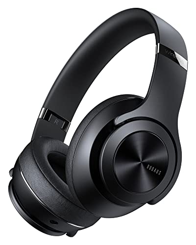 DOQAUS Bluetooth Kopfhörer Over-Ear, 45h Akku Faltbar Kopfhörer Kabellos mit Drehbarer Lautstärkeregler,3 EQ Modi, Eingebautes Mikrofon, Protein Earcups, Ideal für Reisen, Home Office von DOQAUS