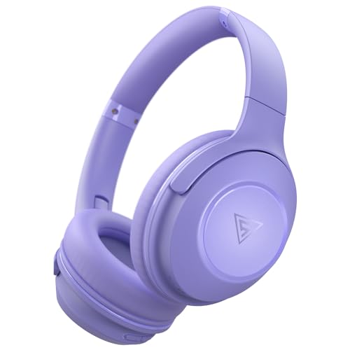 DOQAUS Bluetooth Kopfhörer Over Ear, 70 Stunden Spielzeit,Kopfhörer Kabellos Bluetooth mit 3 EQ-Modi,HiFi-Stereo Faltbares Bluetooth 5.3 Wireless Headphones für Reisen/Büro/Handy/PC-Lila von DOQAUS