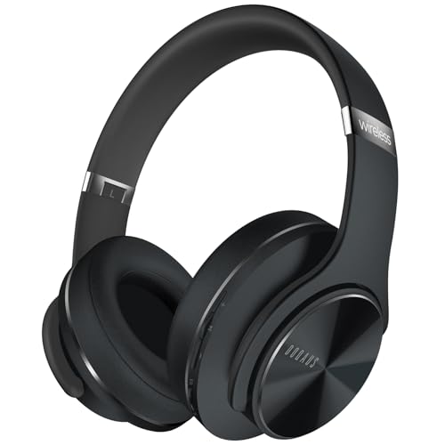 DOQAUS Bluetooth Kopfhörer Over Ear, [Bis zu 90 Std] Kopfhörer Kabellos mit 3 EQ-Modi, Dual 40mm Treiber, Memory-Protein Ohrpolster und Integriertem Mikrofon für Smartphone/PC(Verbesserte) von DOQAUS
