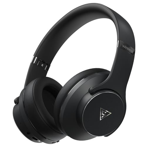 DOQAUS Bluetooth Kopfhörer Over Ear,90H Spielzeit Bluetooth 5.3 Kabellose Kopfhörer mit Mikrofon mit HiFi Stereo Sound,Deep Bass für Travel Handy,Schwarz DOQAUS Bluetooth Kopfhörer Over Ear,90H Spielzeit Bluetooth 5.3 Kabellose Kopfhörer mit Mikrofon mit HiFi Stereo Sound,Deep Bass für Travel Handy,Schwarz von DOQAUS