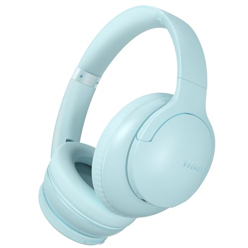 DOQAUS Bluetooth Kopfhörer Over-Ear,Bis zu 90 Std Kopfhörer Kabellos Bluetooth mit 3 EQ-Modi,Bluetooth 5.4 HiFi-Stereo Faltbares Wireless Headphones für Reisen/Büro/Handy/PC,zartes Blau von DOQAUS