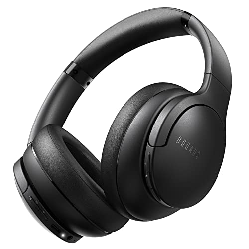 DOQAUS Kopfhörer Kabellos Bluetooth,Bis zu 90 Std Bluetooth Kopfhörer Over-Ear mit 3 EQ-Modi, HiFi Stereo, Eingebautes Mikrofon, Faltbares Wireless Headphones für Handys/iPad/Laptops/PC (Schwarz) von DOQAUS