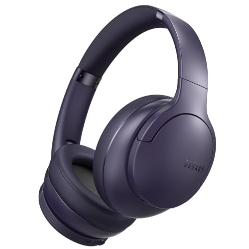 DOQAUS Kopfhörer Kabellos Bluetooth,Bis zu 90 Std Bluetooth Kopfhörer Over-Ear mit 3 EQ-Modi, HiFi Stereo, Eingebautes Mikrofon, Faltbares Wireless Headphones für Handys/iPad/Laptops/PC (Lila) von DOQAUS