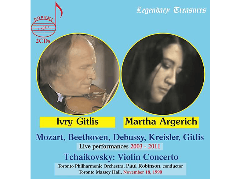 Argerich,Martha/Gitlis,Ivry - Martha Argerich And Ivry Gitlis Live (CD) von DOREMI