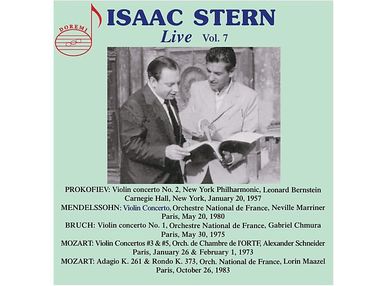 Isaac/bernstein/marriner/schneider/maazel/+ Stern - Isaac Stern: Live,Vol.7 (CD) von DOREMI