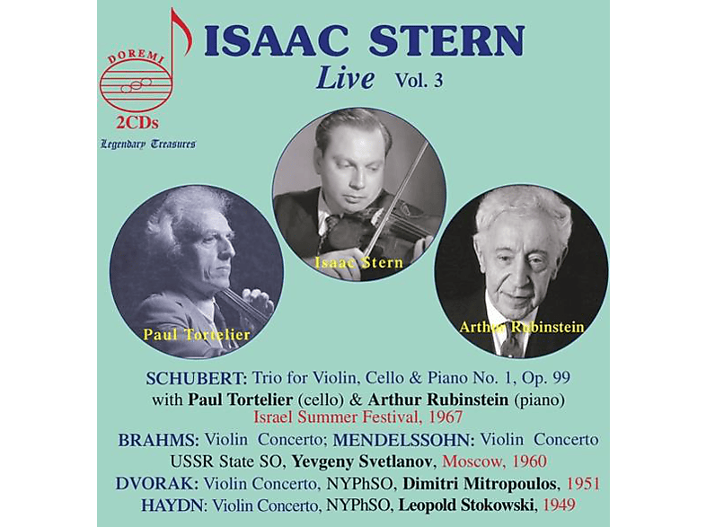 Isaac/rubinstein/tortelier/stokowski/+ Stern - Isaac Stern: Live,Vol.3 (CD) von DOREMI
