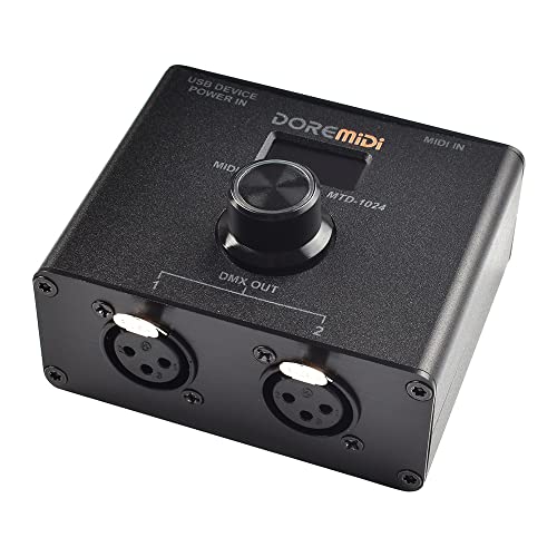 DOREMiDi MIDI zu DMX-Controller (MTD-1024) kann MIDI-Nachrichten in DMX-Nachrichten konvertieren von DOREMiDi