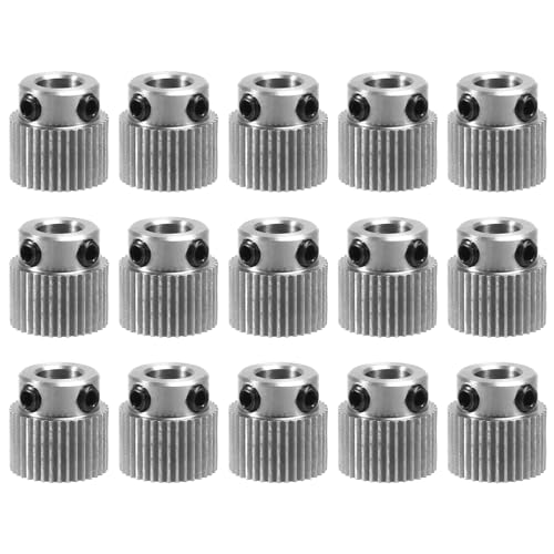 15pcs 15 Stück 36 Zähne Extruderradgetriebe 3D-Druckerteile 36T Antriebsrad Edelstahl Extruderradgetriebe Kompatibel mit 3D-Druckerteilen von DORHEA