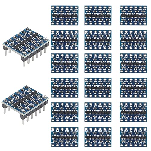 20Pcs 4 Kanäle I2C IIC Logic Level Converter Bidirektionales Modul 3.3V zu 5V Shifter Modul Kompatibel mit Arduino von DORHEA