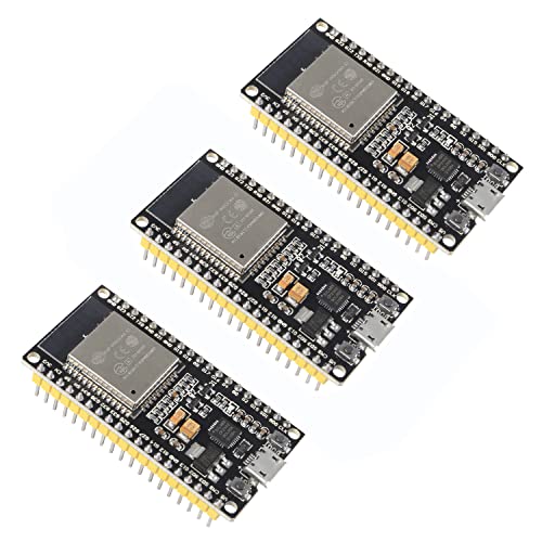 3 STÜCKE ESP32 38Pin Entwicklungsboard ESP-32S Mikrocontroller Prozessor Integrierter 2-in-1 Mikrocontroller ESP-WROOM-32 Chip WiFi NodeMCU-32S ESP-WROOM-32 Kompatibel mit Arduino IDE 3 STÜCKE ESP32 38Pin Entwicklungsboard ESP-32S Mikrocontroller Prozessor Integrierter 2-in-1 Mikrocontroller ESP-WROOM-32 Chip WiFi NodeMCU-32S ESP-WROOM-32 Kompatibel mit Arduino IDE von DORHEA