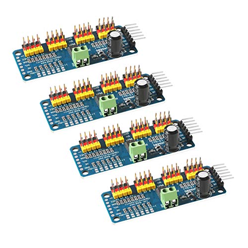 4PCS PCA9685 16-Kanal 12-Bit-PWM-Servotreiberplatine IIC-Schnittstelle PCA9685-Modulcontroller Kompatibel mit Raspberry Pi von DORHEA