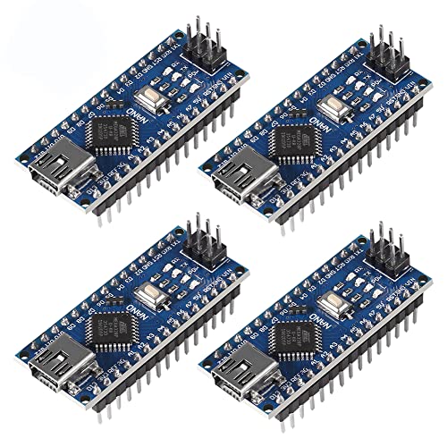 4PCS für Nano Board 5V 16M Mikrocontroller Board, kompatibel mit Electronics Development Board Nano 3.0 von DORHEA