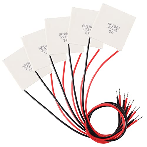 DORHEA 5Pcs SP1848-27145 Kühlkörper 4,8 V 669MA Thermoelektrischer Kühler 40 mm x 40 mm Kühlendes Peltierplattenmodul für die Erzeugung von thermoelektrischen Halbleiterkühlkörpern von DORHEA