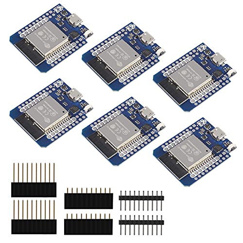 6 PCS ESP32 NodeMCU Board Live Mini Kit für ESP32 WiFi Modul Bluetooth Internet of Development Board Based ESP8266 Voll funktionsfähig mit Pins für WeMos DIY Kit von DORHEA