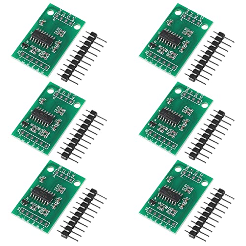 6 STÜCKE HX711 Wägezellenverstärker Breakout Wägesensoren Werbemodul Gewicht Analog-Digital-Wandler Zweikanal-24-Bit-Präzisions-A/D-Modul Drucksensor für Arduino Raspberry Pi Mikrocontroller von DORHEA