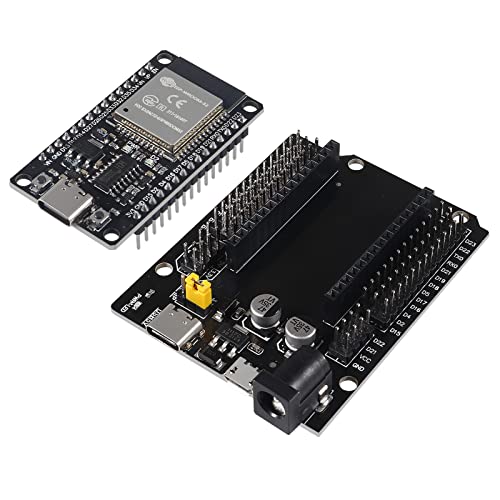 ESP32 ESP-32S WiFi-Entwicklungsboard NodeMCU-32S Mikrocontroller Prozessor Integrierter with ESP32 Entwicklungsboard GPIO Breakout Board 30Pin Typ-C Micro USB Dual Interface ESP32 Shield 30P von DORHEA