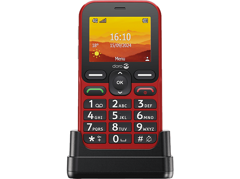 DORO Leva L10 Mobiltelefon, Rot von DORO