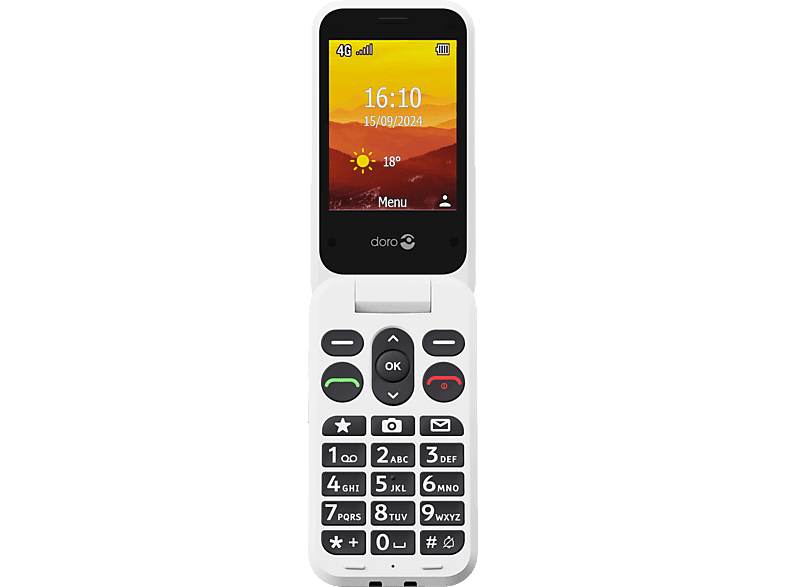 DORO Leva L20 Mobiltelefon, Schwarz/Weiß DORO Leva L20 Mobiltelefon, Schwarz/Weiß von DORO