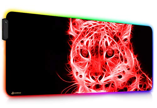 DORRISO Neu RGB Gaming Mauspad Großes 900x400mm mit 12 RGB Beleuchtungs Modi LED Schreibtischunterlage XXL Wasserdicht Anti Rutsch Mauspad Matte für Computer PC Professionelle Gamer Mousepad DORRISO Neu RGB Gaming Mauspad Großes 900x400mm mit 12 RGB Beleuchtungs Modi LED Schreibtischunterlage XXL Wasserdicht Anti Rutsch Mauspad Matte für Computer PC Professionelle Gamer Mousepad von DORRISO
