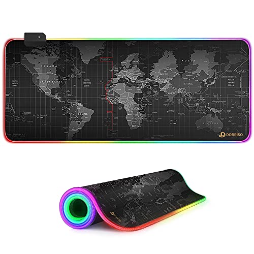 DORRISO RGB Gaming Mauspad 900x400x3mm XXL RGB LED Schreibtischunterlage Große Mousepad Wasserdicht Anti Rutsch Matte für Computer PC Professionelle Gamer Gaming Mousepad DORRISO RGB Gaming Mauspad 900x400x3mm XXL RGB LED Schreibtischunterlage Große Mousepad Wasserdicht Anti Rutsch Matte für Computer PC Professionelle Gamer Gaming Mousepad von DORRISO