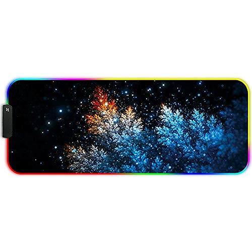 DORRISO RGB Gaming Mauspad Große 800x300x4 mm LED Schreibtischunterlage XXL Große Mousepad Wasserdicht Anti Rutsch Matte für Computer PC Professionelle Gamer Gaming Mousepad Silber DORRISO RGB Gaming Mauspad Große 800x300x4 mm LED Schreibtischunterlage XXL Große Mousepad Wasserdicht Anti Rutsch Matte für Computer PC Professionelle Gamer Gaming Mousepad Silber von DORRISO