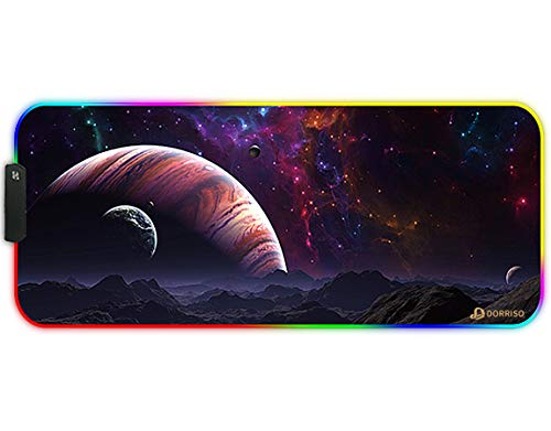 DORRISO RGB Gaming Mauspad Große XXL 900x400x3 mm Mausmatten Schreibtischunterlage Wasserdicht Anti Rutsch Matte für Computer PC Professionelle Gamer Gaming Mousepads Sternenklarer Himmel DORRISO RGB Gaming Mauspad Große XXL 900x400x3 mm Mausmatten Schreibtischunterlage Wasserdicht Anti Rutsch Matte für Computer PC Professionelle Gamer Gaming Mousepads Sternenklarer Himmel von DORRISO
