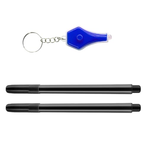 2pcs Unsichtbare Markierungen Unsichtbarer Tinten Stift Mit Taschenlampe Schlüsselbund Für Geheime Nachrichten Kinder Geburtstagsstrumpffüllungen 2pcs Unsichtbare Markierungen Unsichtbarer Tinten Stift Mit Taschenlampe Schlüsselbund Für Geheime Nachrichten Kinder Geburtstagsstrumpffüllungen von DOSERTY
