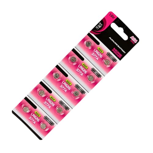 DOSERTY 10pieces Ag0/Ag1/Ag2/Ag3 1 55 V Alkaline Batterien Münzzellbatterien Für LED Taschenlampen Und Zeiger Geeignet DOSERTY 10pieces Ag0/Ag1/Ag2/Ag3 1 55 V Alkaline Batterien Münzzellbatterien Für LED Taschenlampen Und Zeiger Geeignet von DOSERTY