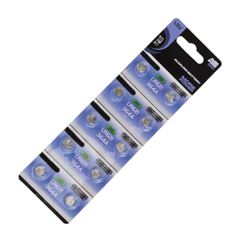 DOSERTY 10pieces Ag0/Ag1/Ag2/Ag3 1 55 V Alkaline Batterien Münzzellbatterien Für LED Taschenlampen Und Zeiger Geeignet DOSERTY 10pieces Ag0/Ag1/Ag2/Ag3 1 55 V Alkaline Batterien Münzzellbatterien Für LED Taschenlampen Und Zeiger Geeignet von DOSERTY