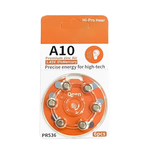 DOSERTY A10 Button Batteries 6PCS/Pack Für Hörgeräte Mit Freundlicher Umweltkomposition DOSERTY A10 Button Batteries 6PCS/Pack Für Hörgeräte Mit Freundlicher Umweltkomposition von DOSERTY