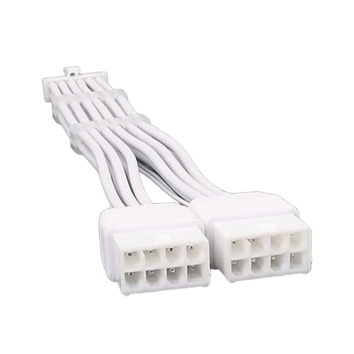 DOSERTY Hochleistungen PCIE5.0 12VHPWR GPU Verlängerungskabel Doppel 8Pin Bis 16Pin 12VHPWR GPU Stromkabel 16 50 Cm/6 5 Zoll DOSERTY Hochleistungen PCIE5.0 12VHPWR GPU Verlängerungskabel Doppel 8Pin Bis 16Pin 12VHPWR GPU Stromkabel 16 50 Cm/6 5 Zoll von DOSERTY