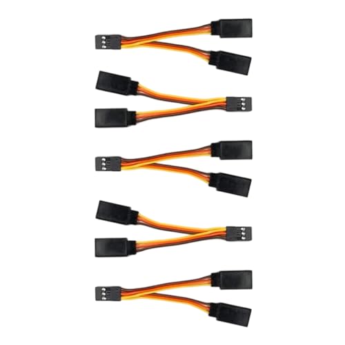 DOSERTY Packung Von 5 30 Servo Y Steckverbinder Draht 5 cm Silikonjacken Für Stabile Signale Getriebe von DOSERTY