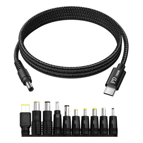 DOSERTY Typ C Bis DC5521 5.5x2 1 Mm Netzkabel 200 Cm Mit 10 Stecker Tipps Für Ein Sicheres Von 5 V Oder Niedrigeren Geräten DOSERTY Typ C Bis DC5521 5.5x2 1 Mm Netzkabel 200 Cm Mit 10 Stecker Tipps Für Ein Sicheres Von 5 V Oder Niedrigeren Geräten von DOSERTY