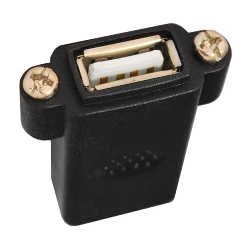 DOSERTY USB 2.0 Weibliche Bis Weibliche Extensionen Extezier Koppler Adapter Mit Panel Mount Loch Extender Konvertern Für Desktop DOSERTY USB 2.0 Weibliche Bis Weibliche Extensionen Extezier Koppler Adapter Mit Panel Mount Loch Extender Konvertern Für Desktop von DOSERTY