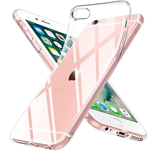 DOSMUNG Klar Hülle für iPhone 6 und iPhone 6S Hülle (4.7"), Flexible Minimalistische Silikonhülle Weiche Case Stoßfeste Kratzfestigkeit Handyhülle für iPhone 6/6S, Durchsichtig von DOSMUNG