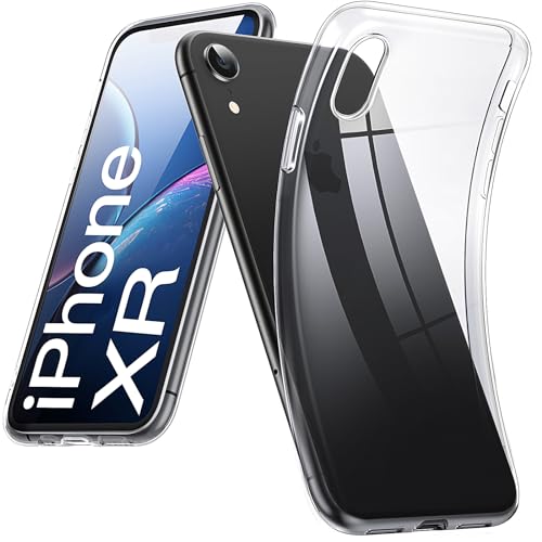 DOSMUNG Klar Hülle für iPhone XR (6.1"), Flexible Minimalistische Silikonhülle Weiche Case Stoßfeste Kratzfestigkeit Handyhülle für iPhone XR, Durchsichtig von DOSMUNG