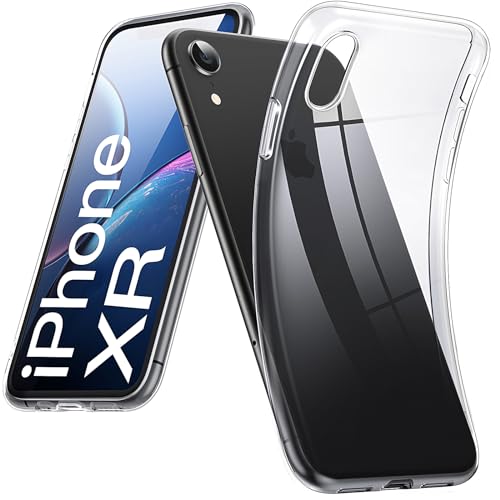 DOSMUNG Klar Hülle für iPhone XR (6.1"), Upgrade Ultra Dünn Minimalistische Silikonhülle Weiche Case Stoßfeste Kratzfestigkeit Handyhülle für iPhone XR, Durchsichtig von DOSMUNG