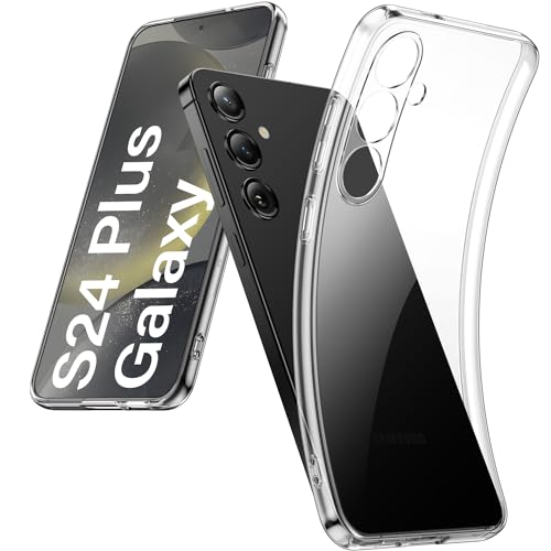DOSMUNG Transparent Hülle für Samsung Galaxy S24 Plus (6.7"), Upgrade Ultra Dünn Minimalistische Silikonhülle Weiche Case Stoßfeste Kratzfestigkeit Handyhülle für Samsung Galaxy S24 Plus, Durchsichtig von DOSMUNG