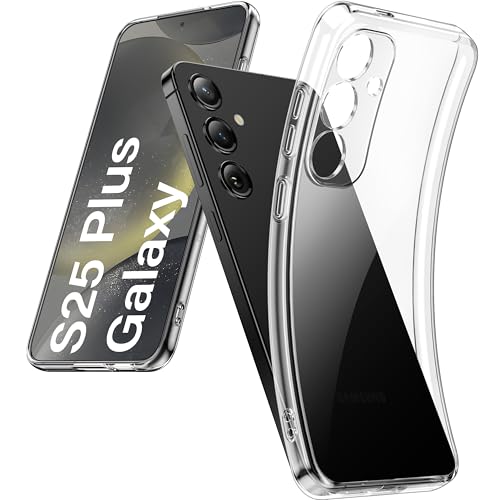 DOSMUNG Transparent Hülle für Samsung Galaxy S25 Plus, Minimalistische Weiche Silikonhülle Stoßfeste Kratzfestigkeit Handyhülle für Samsung Galaxy S25 Plus, Durchsichtig DOSMUNG Transparent Hülle für Samsung Galaxy S25 Plus, Minimalistische Weiche Silikonhülle Stoßfeste Kratzfestigkeit Handyhülle für Samsung Galaxy S25 Plus, Durchsichtig von DOSMUNG