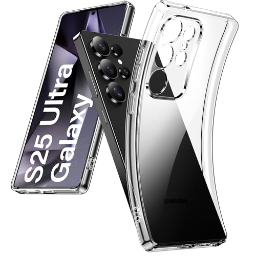 DOSMUNG Transparent Hülle für Samsung Galaxy S25 Ultra, Minimalistische Weiche Silikonhülle Stoßfeste Kratzfestigkeit Handyhülle für Samsung Galaxy S25 Ultra, Durchsichtig DOSMUNG Transparent Hülle für Samsung Galaxy S25 Ultra, Minimalistische Weiche Silikonhülle Stoßfeste Kratzfestigkeit Handyhülle für Samsung Galaxy S25 Ultra, Durchsichtig von DOSMUNG