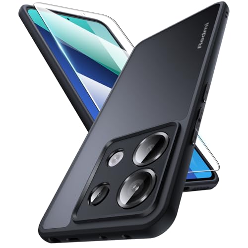 DOSNTO Solide Handyhülle für Xiaomi Redmi Note 13 Pro Hülle [Voller Kameraschutz] Militärischer Stoßfest Silikon Case Dünn Hart Schutzhülle Anti-Fingerabdruck Kratzfeste von DOSNTO