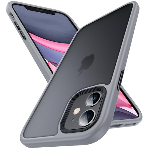 Solide Handyhülle für iPhone 11 Hülle, Militärische Stoßfest Case Transluzent Schutzhülle für Frau Mann, Frost Hart Dünn von DOSNTO