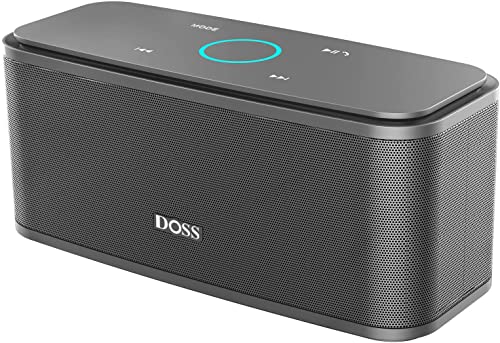 DOSS SoundBox Bluetooth Lautsprecher – 20W Stereo Sound, 20 Std. Spielzeit, Bluetooth 5.0, IPX5 Wasserdicht, Touch Control – Tragbar für Zuhause, Garten & Reise - Grau DOSS SoundBox Bluetooth Lautsprecher – 20W Stereo Sound, 20 Std. Spielzeit, Bluetooth 5.0, IPX5 Wasserdicht, Touch Control – Tragbar für Zuhause, Garten & Reise - Grau von DOSS