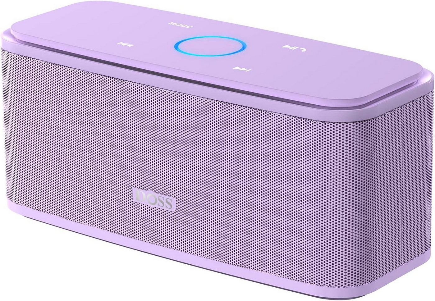 DOSS SoundBox Musikbox 20h Akku Touch Control Bluetooth-Lautsprecher (mit Bluetooth 5.0, Dualen Bass-Treibern, 20H Spielzeit,Touch Control) von DOSS