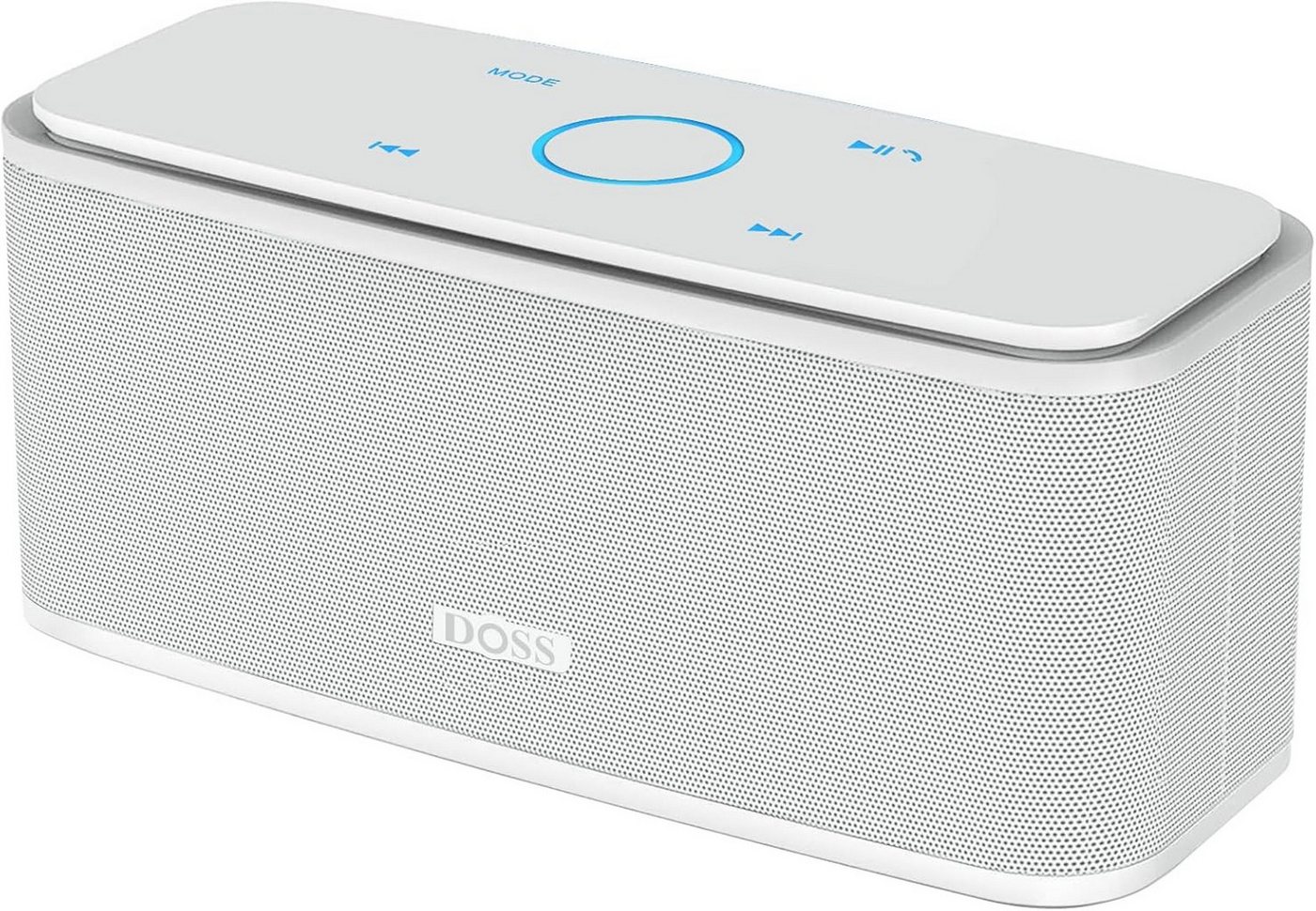 DOSS SoundBox Musikbox 20h Akku Touch Control Bluetooth-Lautsprecher (mit Bluetooth 5.0, Dualen Bass-Treibern, 20H Spielzeit,Touch Control) von DOSS