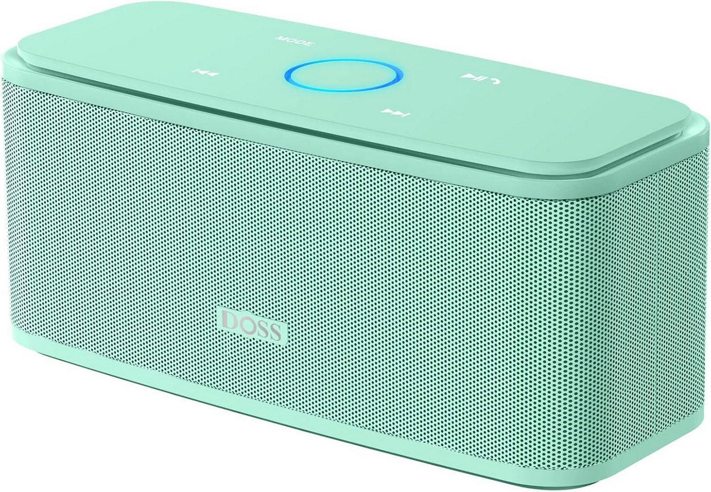 DOSS SoundBox Musikbox 20h Akku Touch Control Bluetooth-Lautsprecher (mit Bluetooth 5.0, Dualen Bass-Treibern, 20H Spielzeit,Touch Control) von DOSS